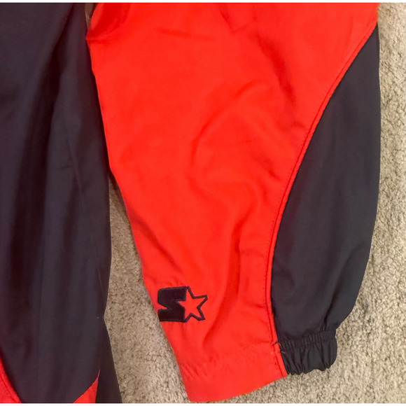 Starter Nebraska Huskers Jacket Windbreaker Lined Pullover Jacket Large - Picture 5 of 9